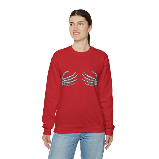 Skeleton Hands Unisex Heavy Blend™ Crewneck Sweatshirt - Wave Fusions