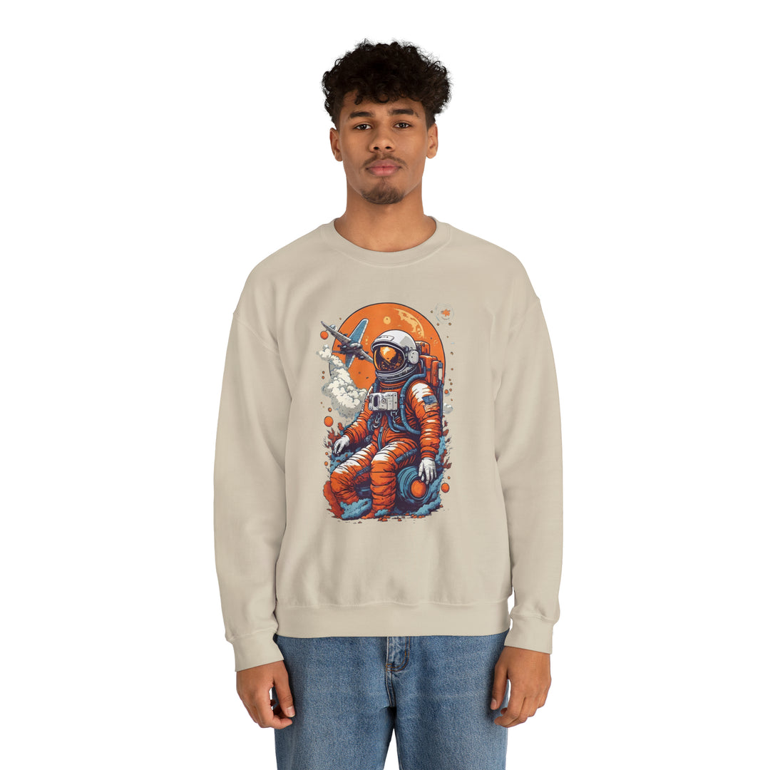 Retro Astronaut Unisex Sweatshirt - Wave Fusions