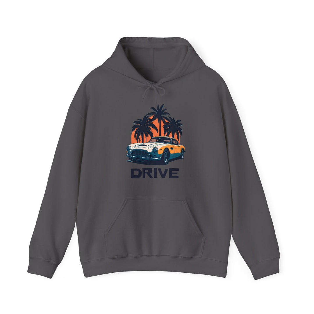 Drive in Paradise Classic Car Tropical Hoodie - Classic Sports Car Series