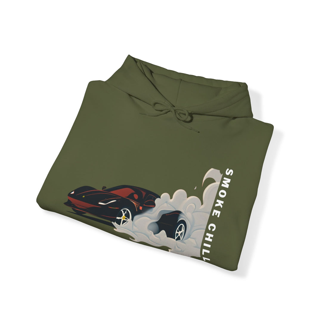 Smoke Chills Sports Car Hoodie - Modern Car Edition