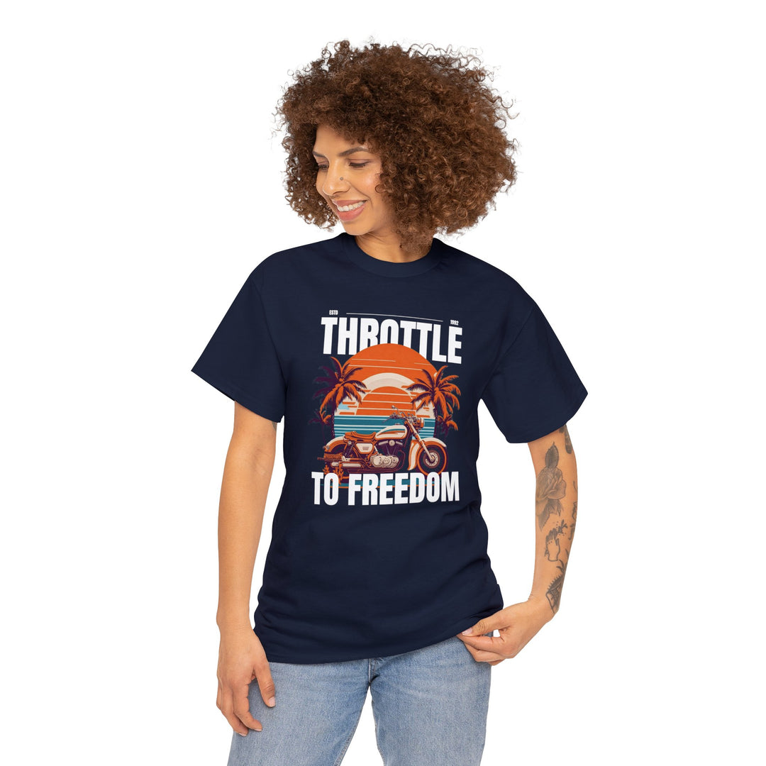 Throttle To Freedom Unisex T Shirt - Wave Fusions