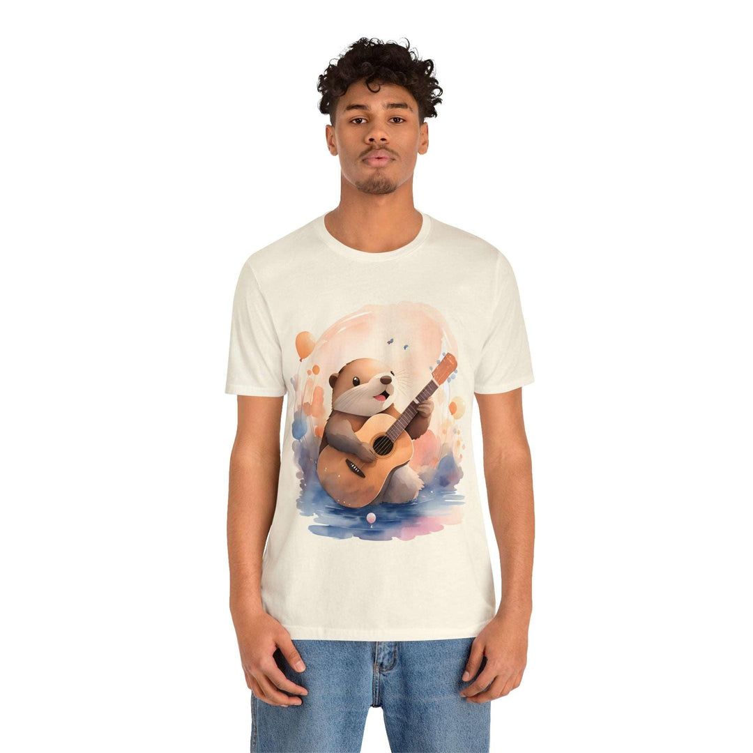 Hamster with Guitar Jersey Short Sleeve Tee