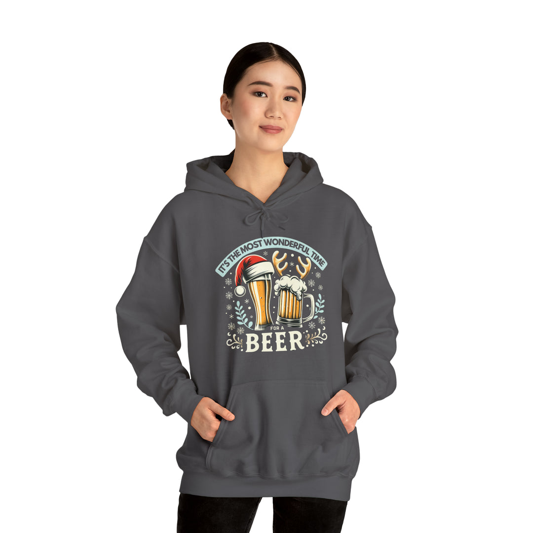 Wonderful Time For A Beer Unisex Hoodie - Wave Fusions