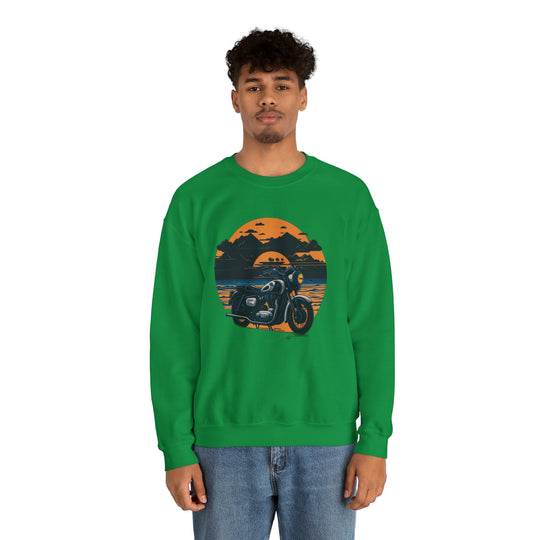 Vintage Bike Unisex Heavy Blend™ Crewneck Sweatshirt - Wave Fusions