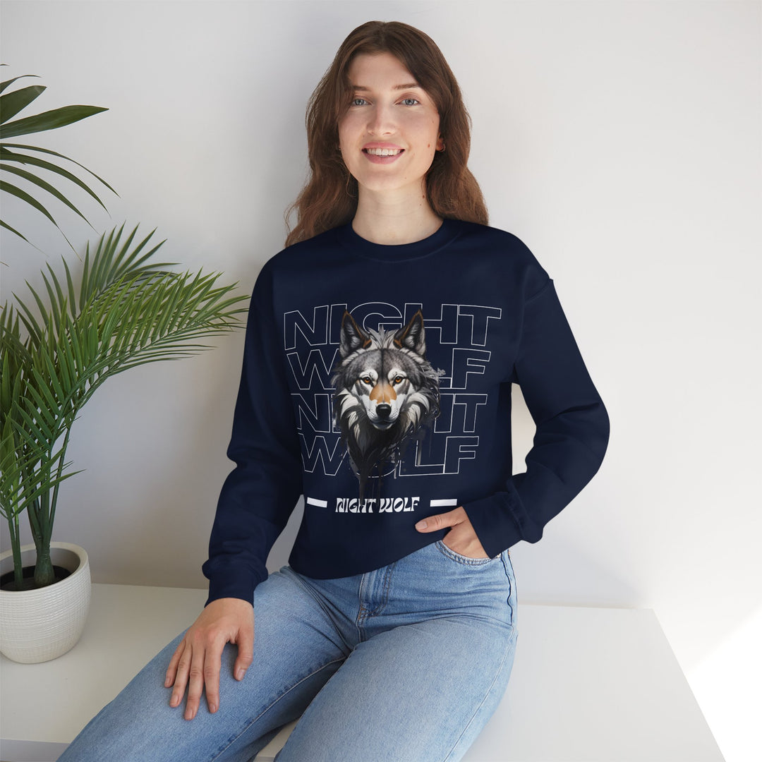 Lone Night Wolf Sweatshirt - After Dark Style