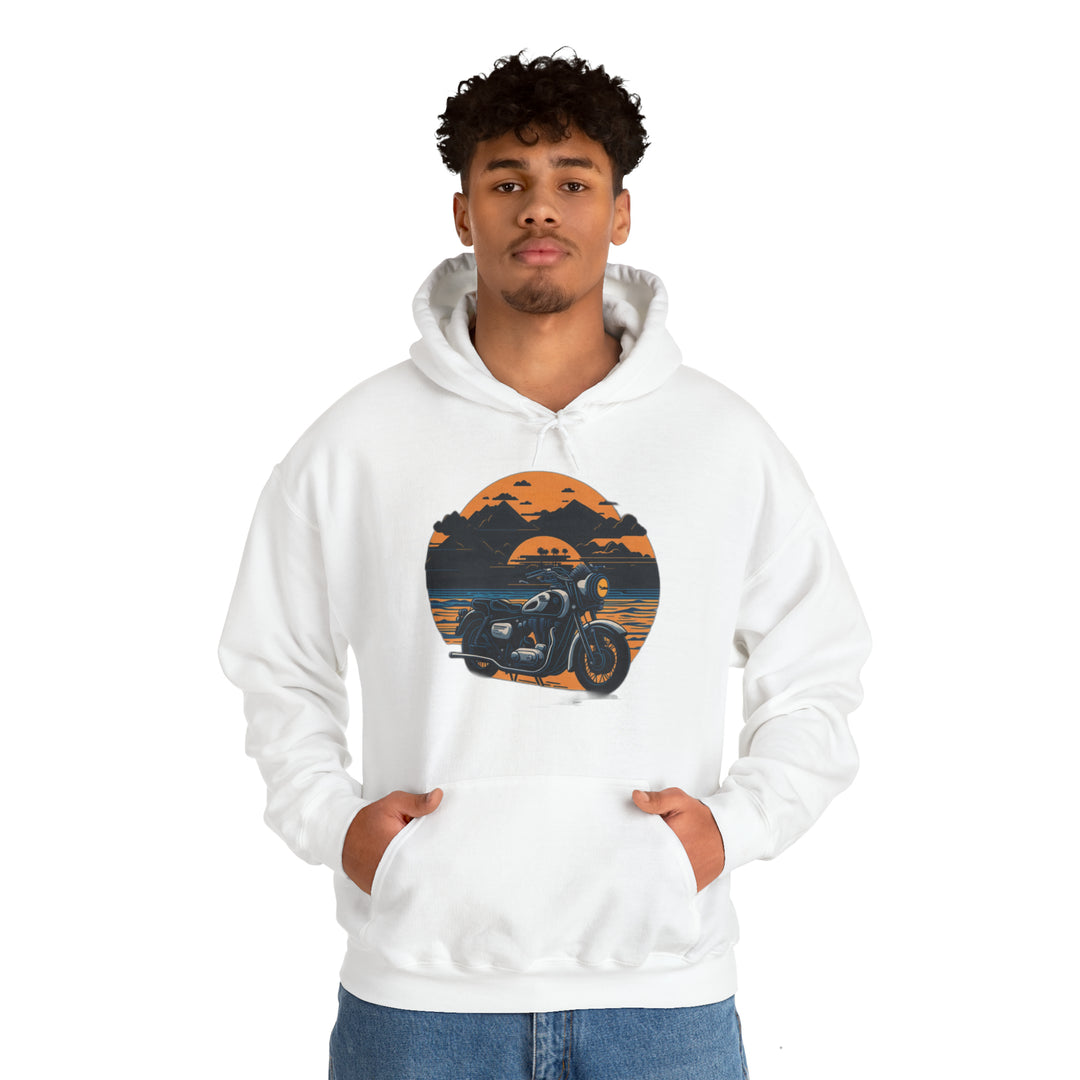 Vintage Bike Unisex Heavy Blend™ Hooded Sweatshirt - Wave Fusions