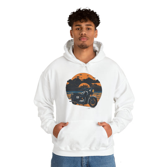 Vintage Bike Unisex Heavy Blend™ Hooded Sweatshirt - Wave Fusions