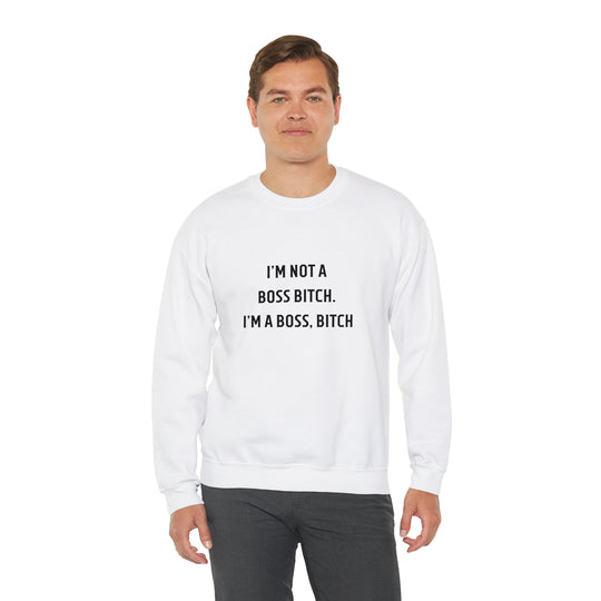 Boss Bitch Unisex Heavy Blend™ Crewneck Sweatshirt - Wave Fusions