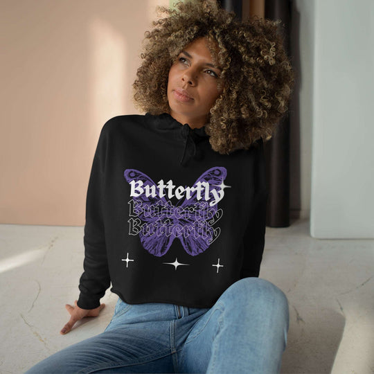 Butterfly Crop Hoodie