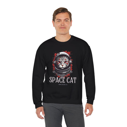 Cosmic Cat Spacewalk Astronaut Sweatshirt