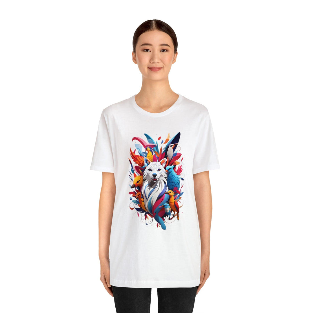 Dog and Phoenix Jersey Short Sleeve Tee - Wave Fusions