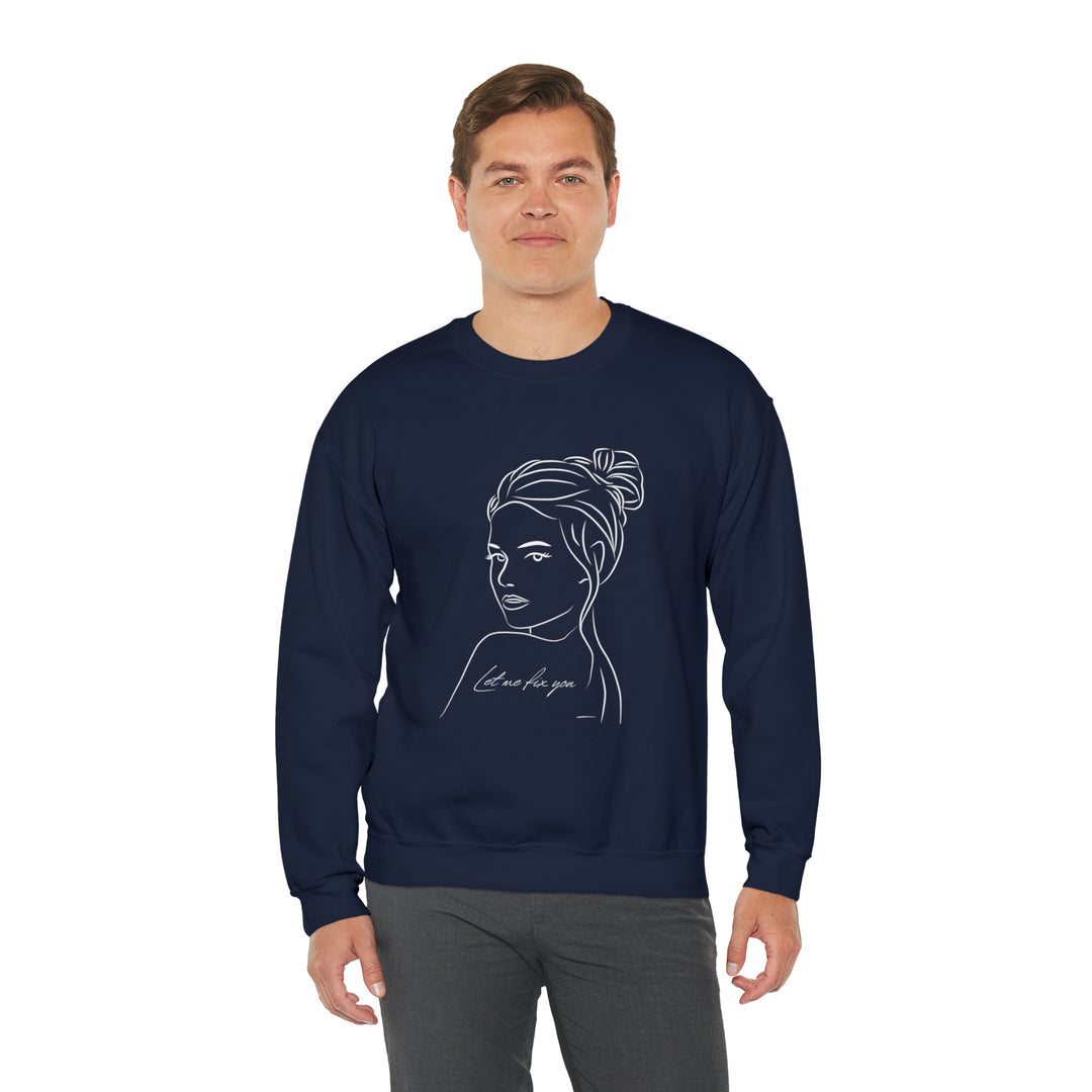 Let Me Fix You Unisex Heavy Blend™ Crewneck Sweatshirt - Wave Fusions