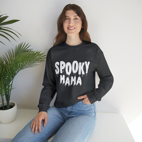 Spooky Mama Unisex Heavy Blend™ Crewneck Sweatshirt - Wave Fusions