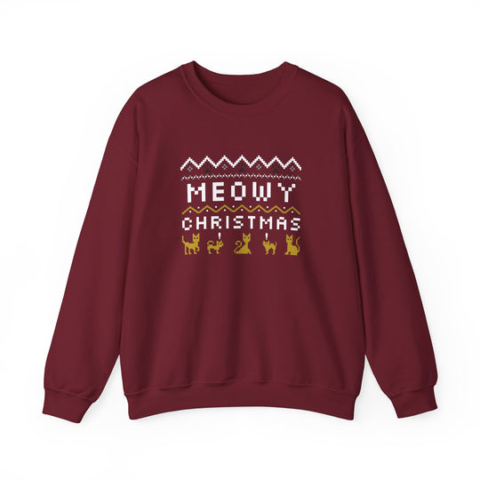 Meowy Christmas Cozy Cat Crewneck