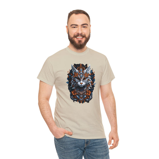 Tribal Majesty Cat Spirit T-shirt - Ancient Spirit Series