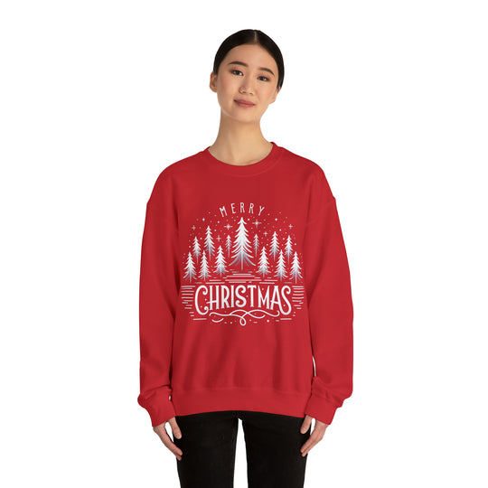 Midnight Magic Christmas Trees Unisex Sweatshirt - Wave Fusions