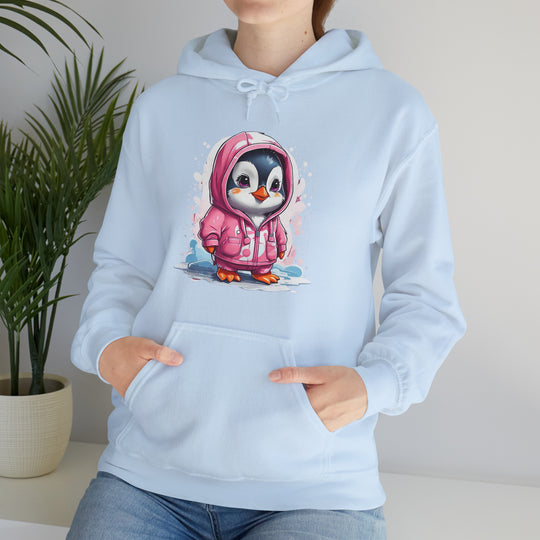 Penguin Unisex Heavy Blend™ Hooded Sweatshirt - Wave Fusions