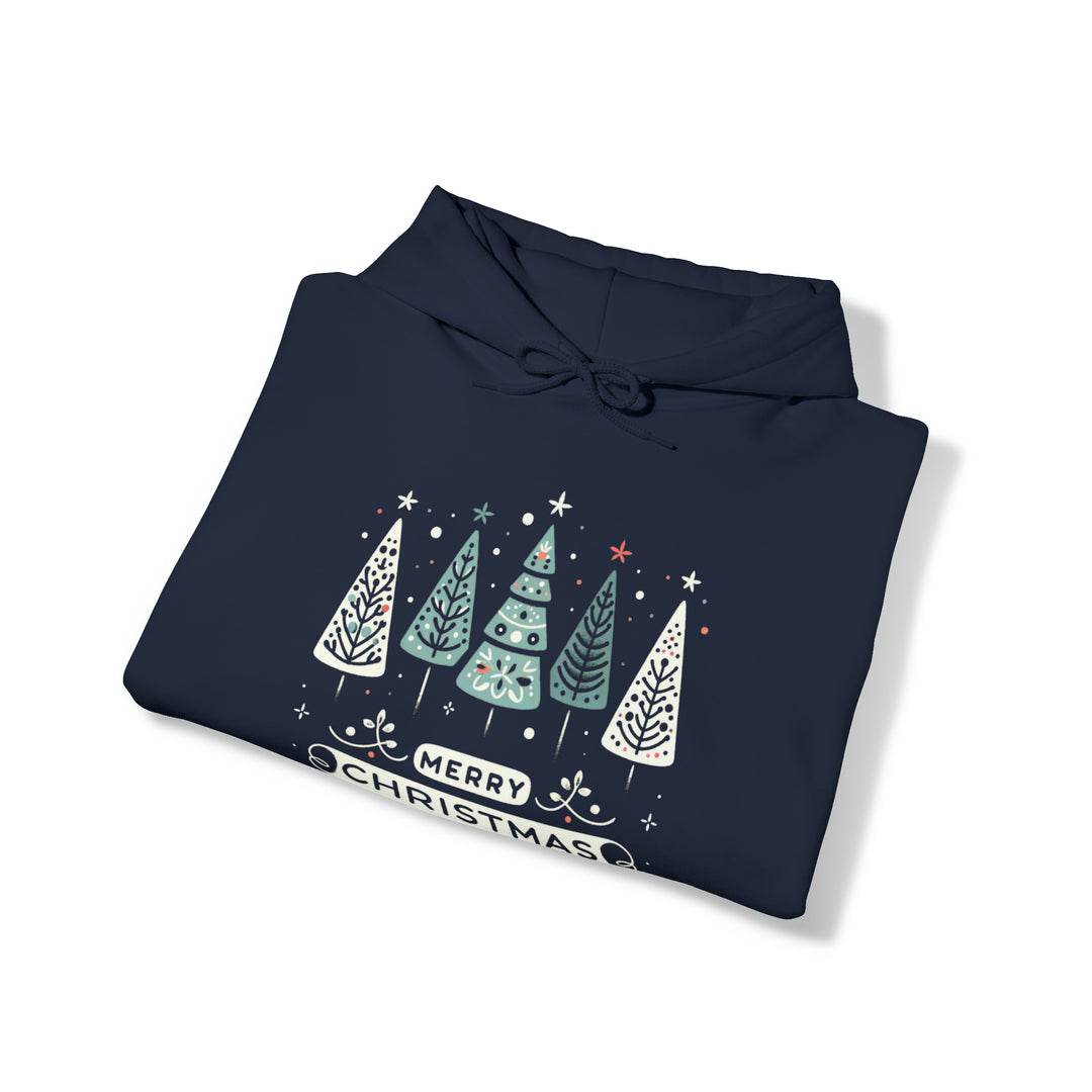 Folk Art Christmas Celebration Unisex Hoodie - Wave Fusions