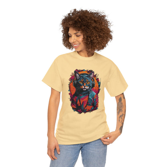 Rhythm and Purr Cat T-Shirt - Tune In Style