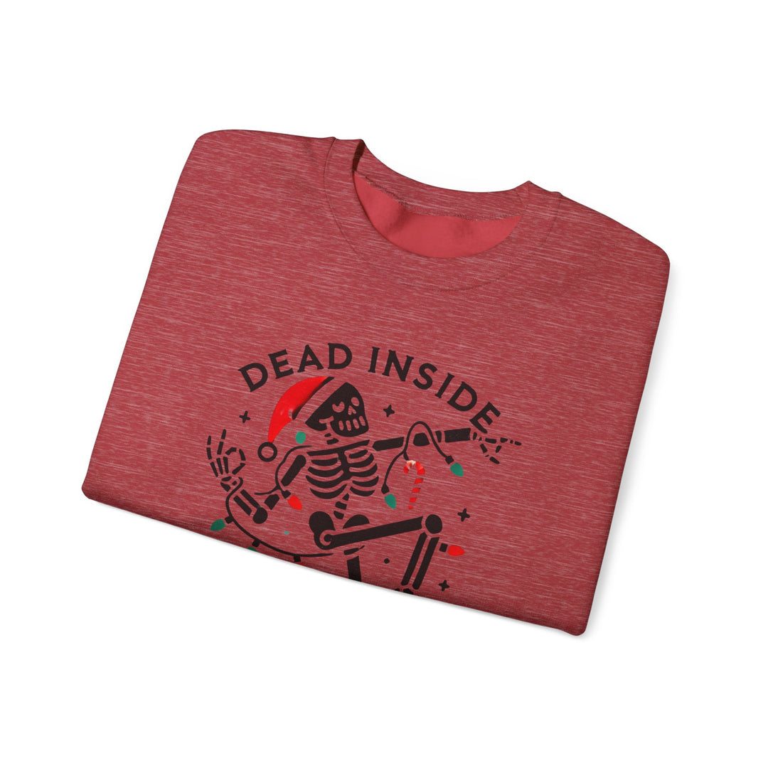 Dead Inside Merry Outside Skeleton Crewneck