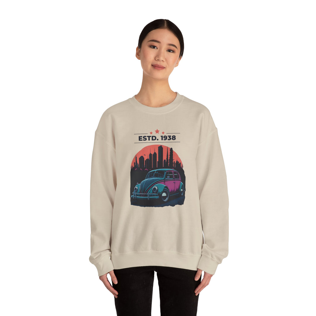 ESTD 1938 Vintage Beetle Sweatshirt - Vintage City Fashion