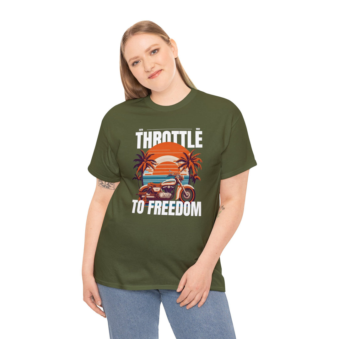 Throttle To Freedom Unisex T Shirt - Wave Fusions