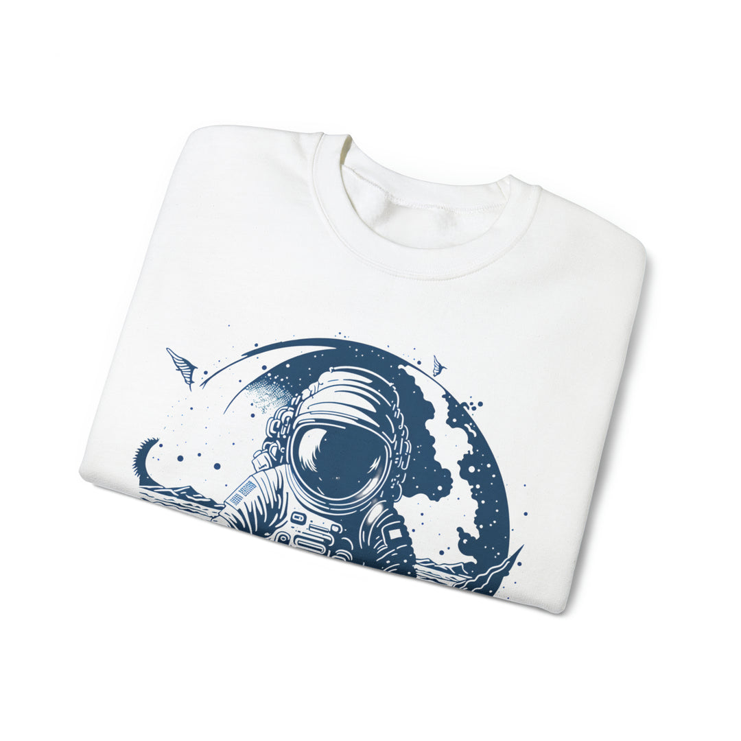 Astronaut's Unisex Heavy Blend Crewneck Sweatshirt - Wave Fusions