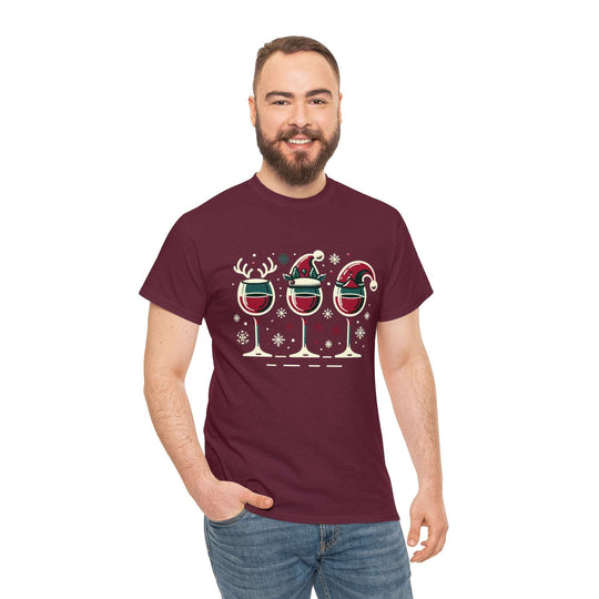 Holiday Cheer Wine Glasses Unisex T Shirt