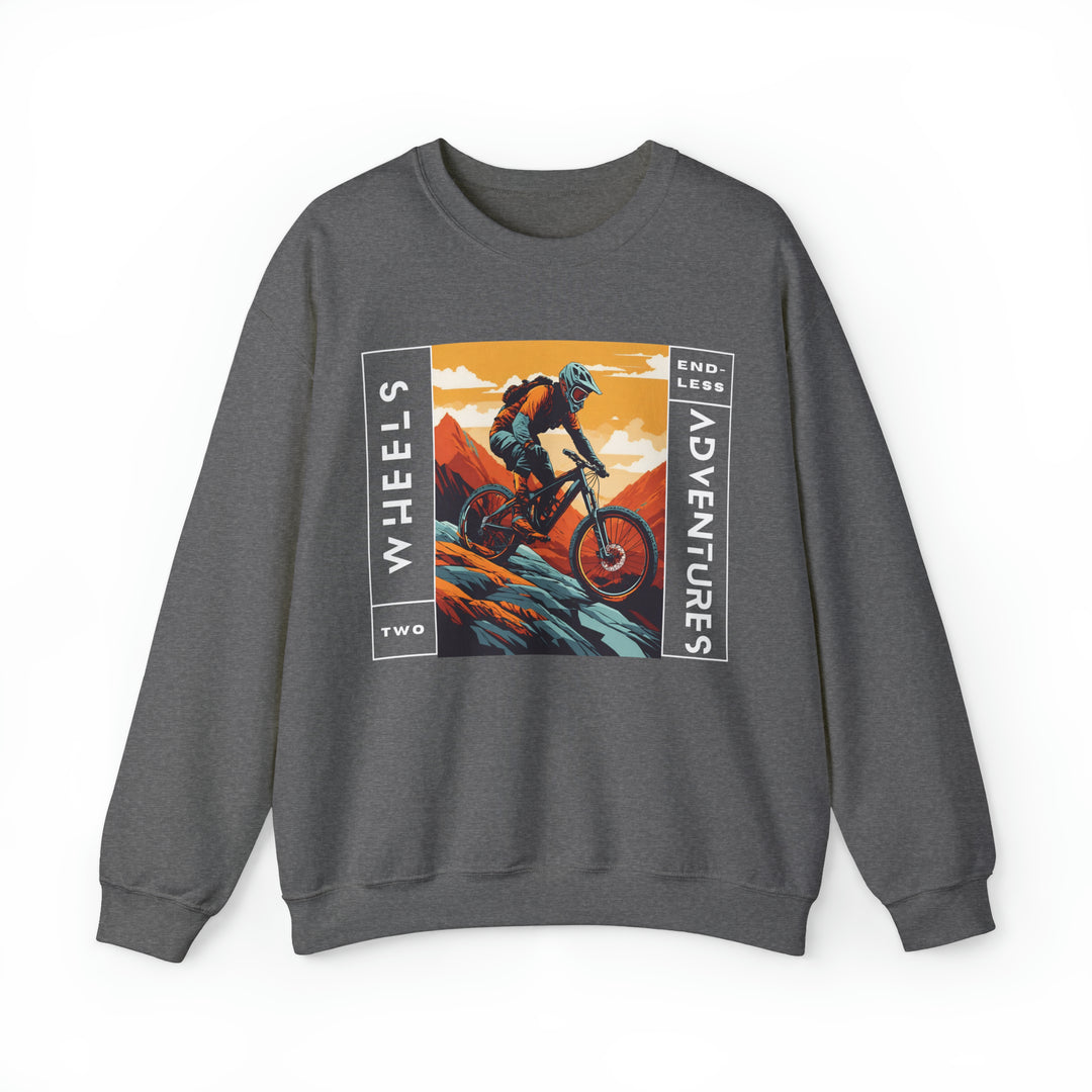 Two Wheels Endless Adventure Unisex Sweatshirt - Wave Fusions