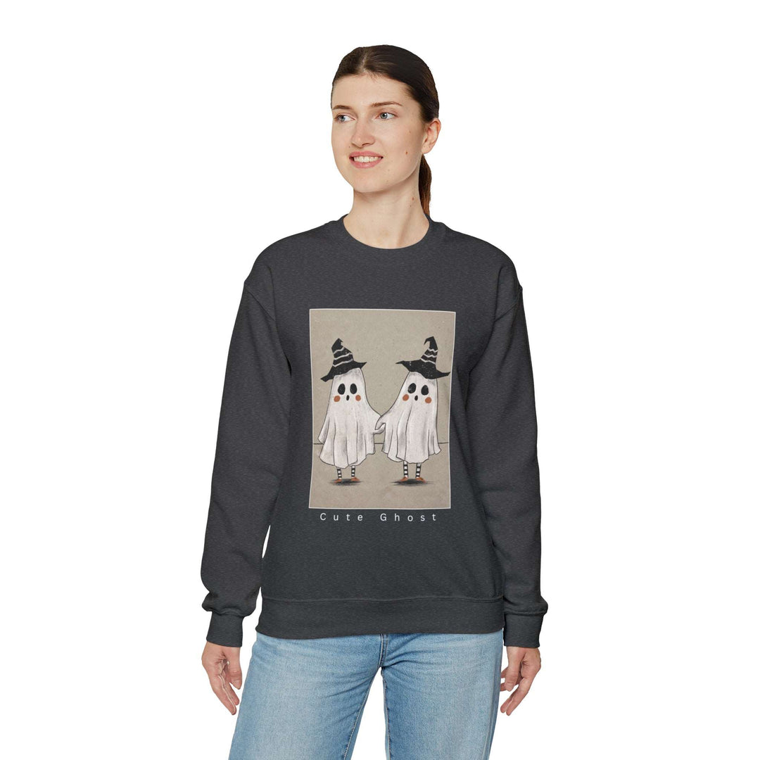 Cute Ghost Unisex Heavy Blend™ Crewneck Sweatshirt