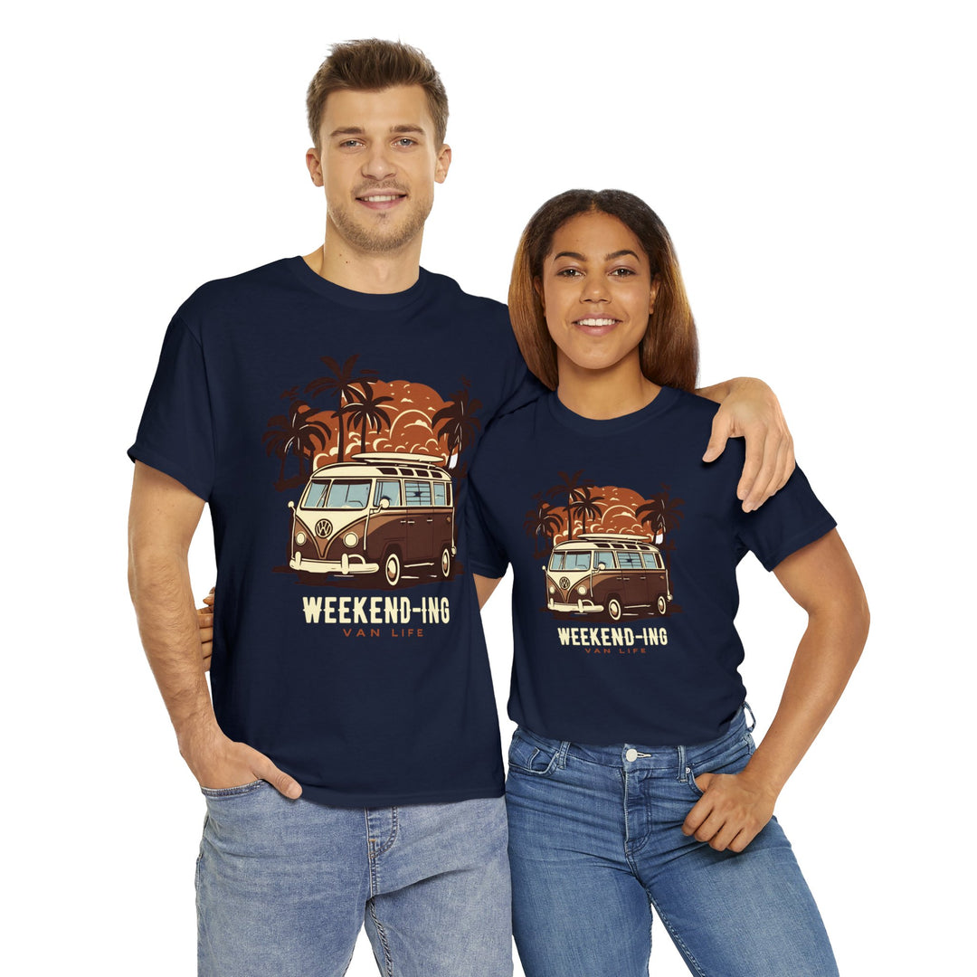 Weekend-ing Adventure Van Life T-Shirt - Escape in Style