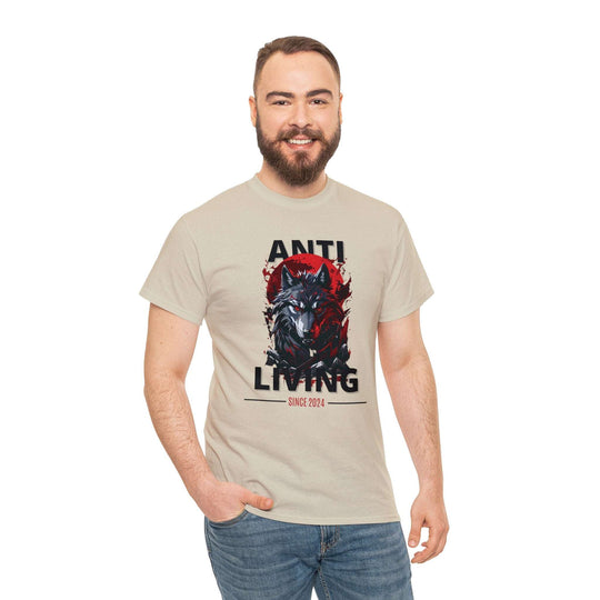 Anti-Living Wolf T-shirt - Dark Rebel Attire