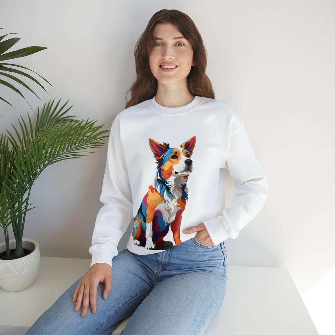 Sitting Dog Graphic Sweat Shirt