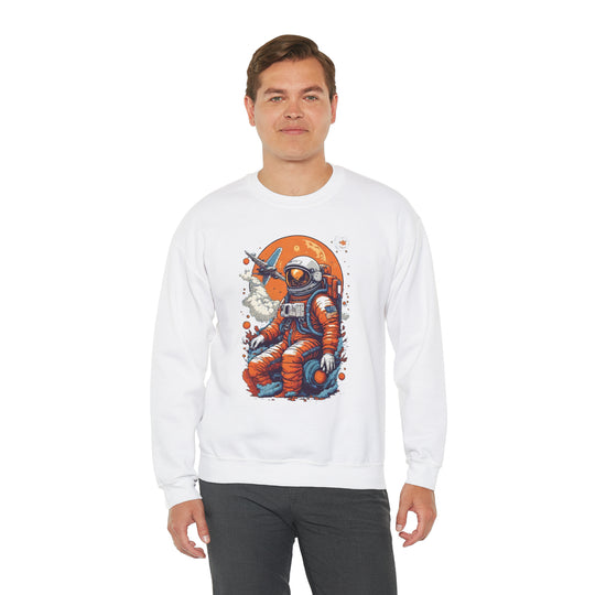 Retro Astronaut Unisex Sweatshirt - Wave Fusions