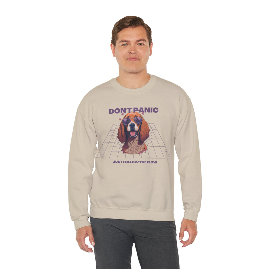 Don't Panic Just Follow The Flow Dog Sweatshirt - Chill Wear