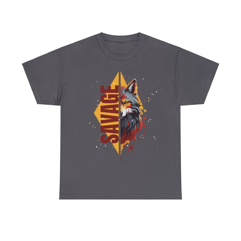 Savage Flame Wolf T-Shirt - Heat of the Wild