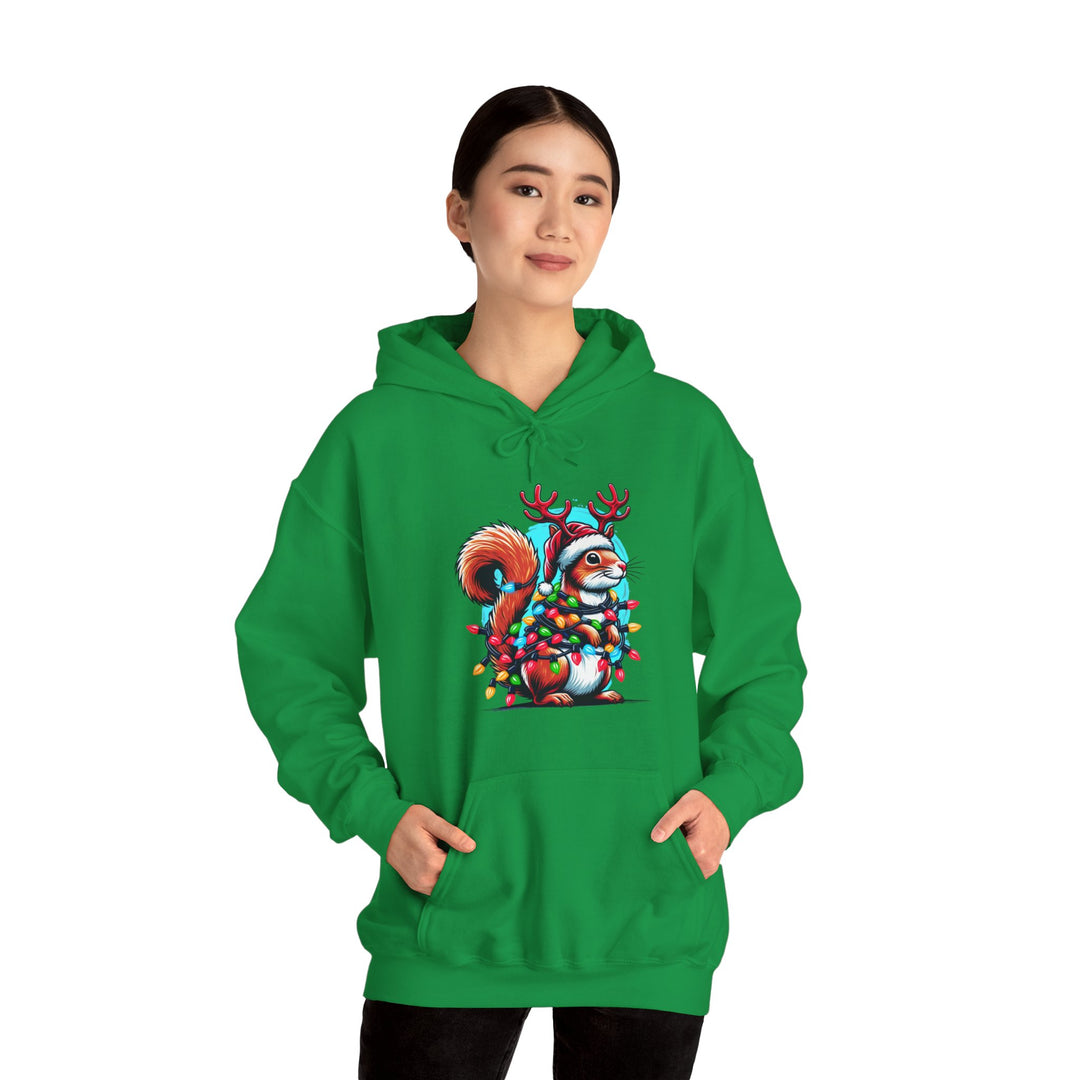 Christmas Squirrel Unisex Hoodie - Wave Fusions