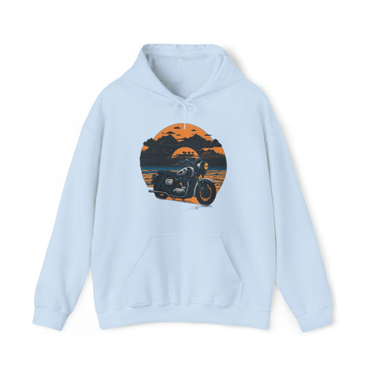 Vintage Bike Unisex Heavy Blend™ Hooded Sweatshirt - Wave Fusions