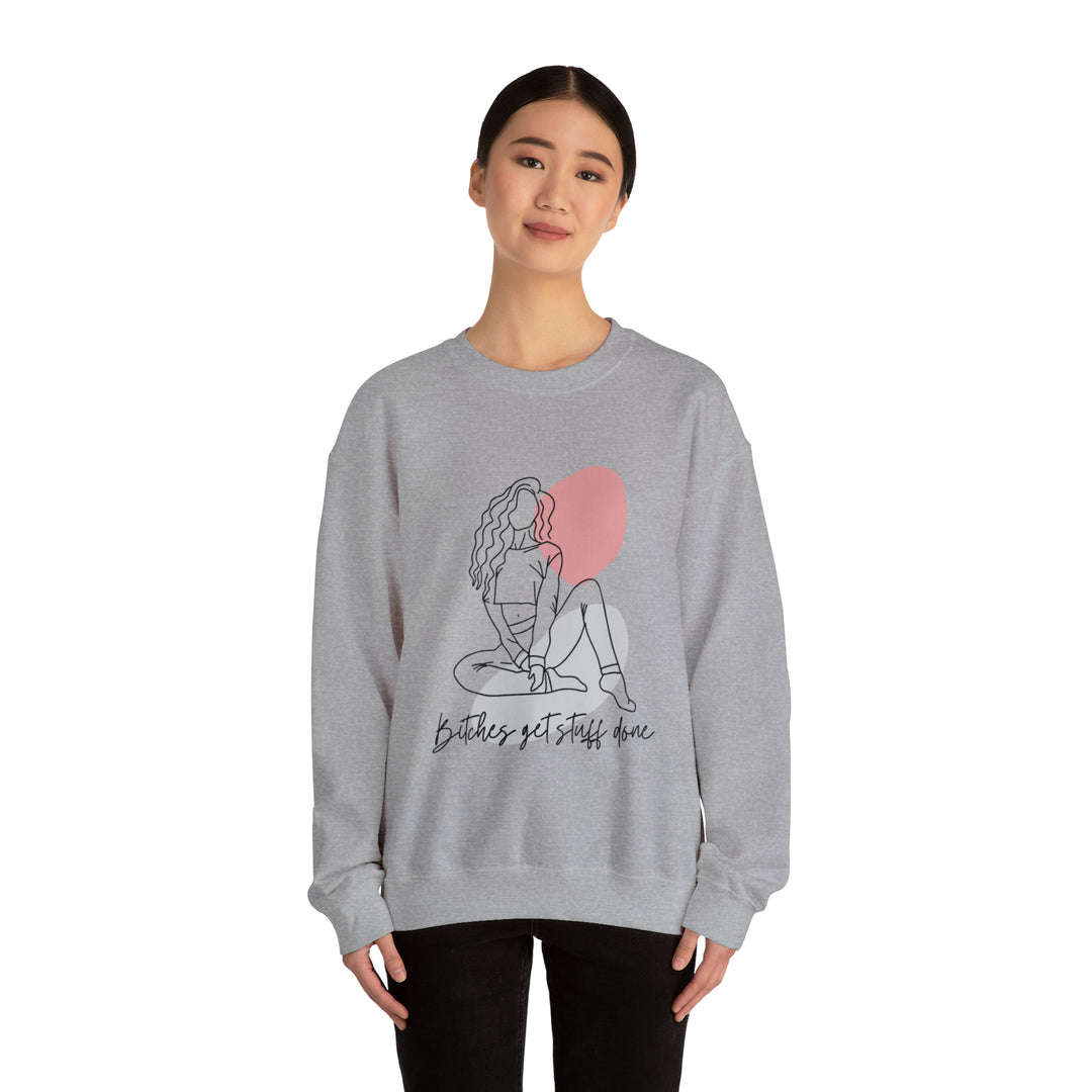 Line Art Unisex Heavy Blend™ Crewneck Sweatshirt - Wave Fusions