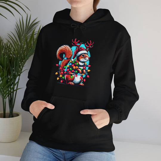 Christmas Squirrel Unisex Hoodie - Wave Fusions