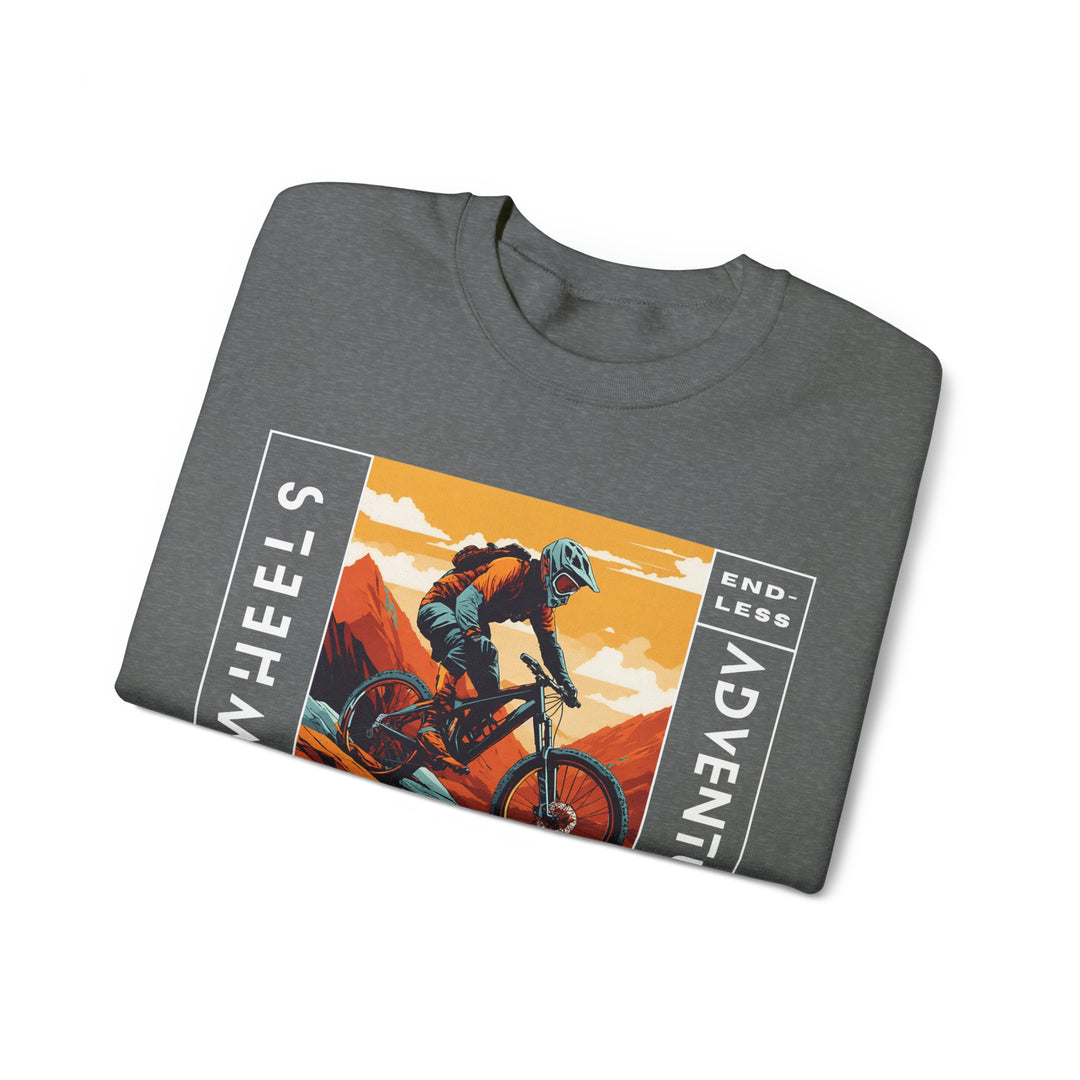 Two Wheels Endless Adventure Unisex Sweatshirt - Wave Fusions