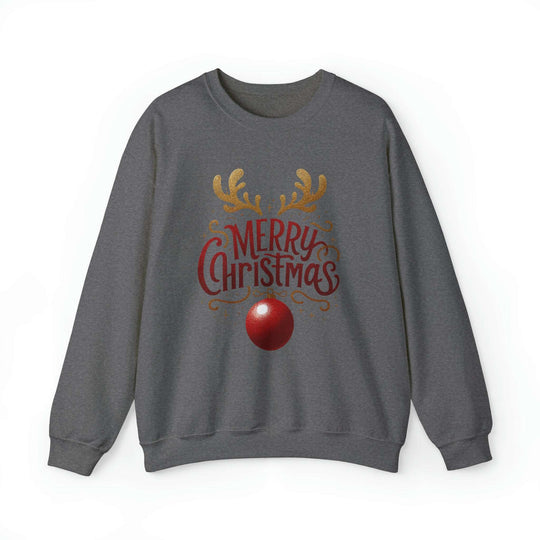 Deer Antlers Merry Christmas Unisex Sweatshirt