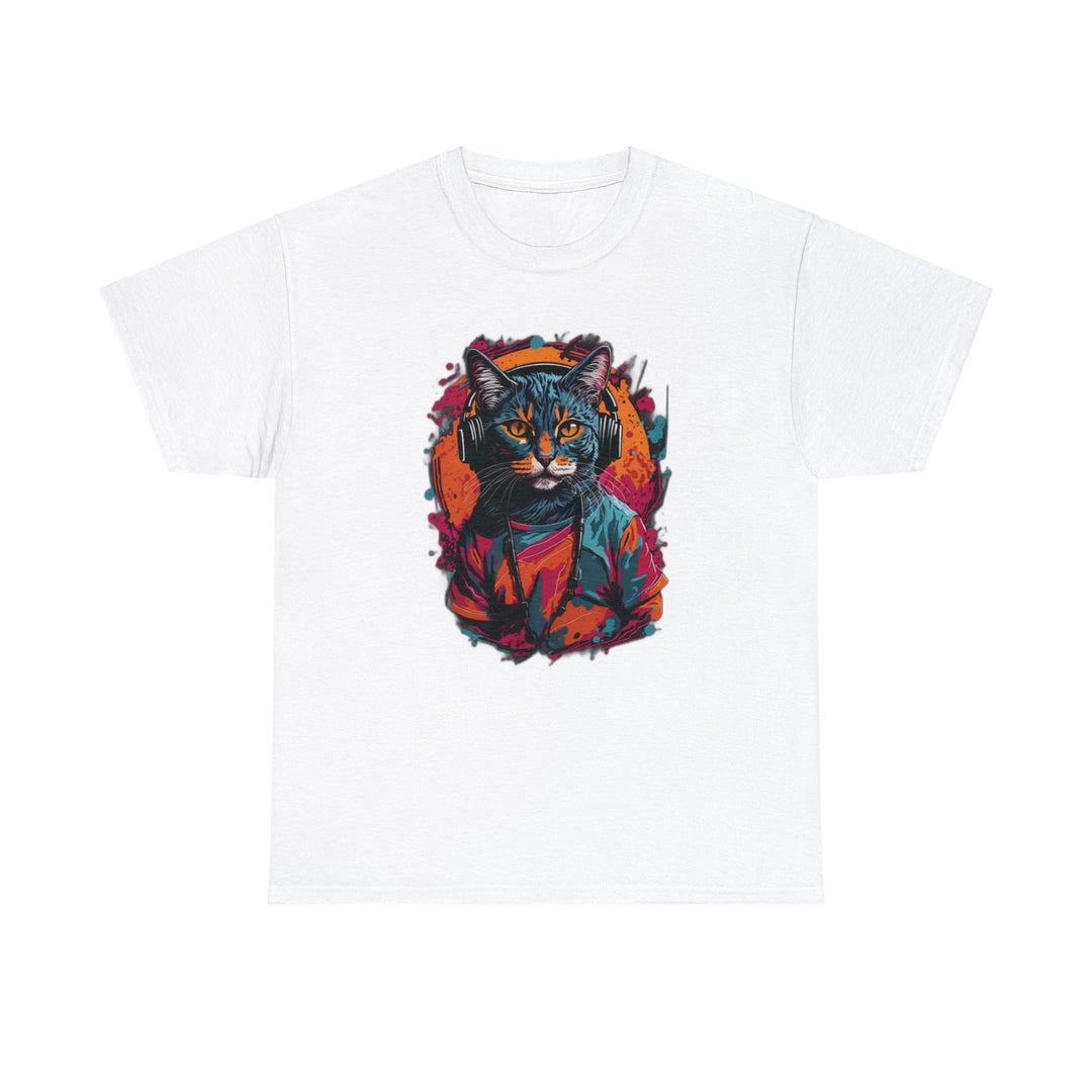 Rhythm and Purr Cat T-Shirt - Tune In Style