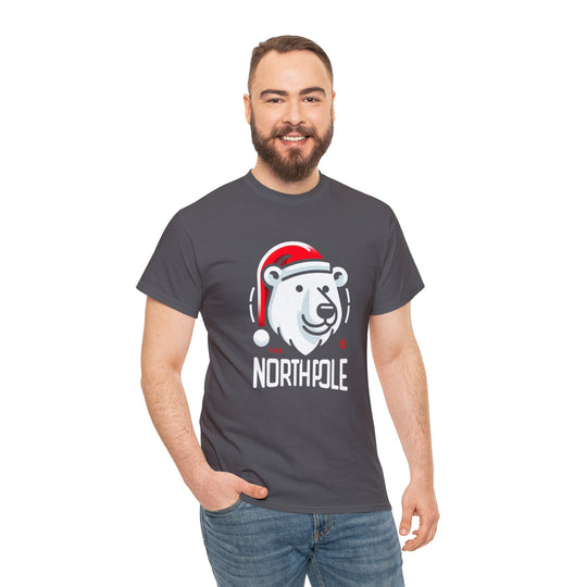 North Pole Bear Christmas Unisex T Shirt - Wave Fusions