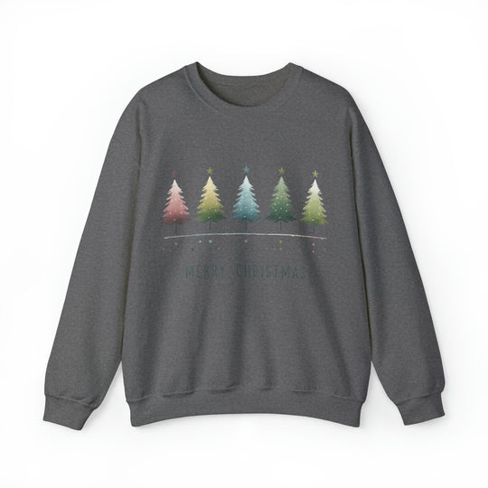 Pastel Forest Noel Christmas Trees Unisex Sweatshirt - Wave Fusions