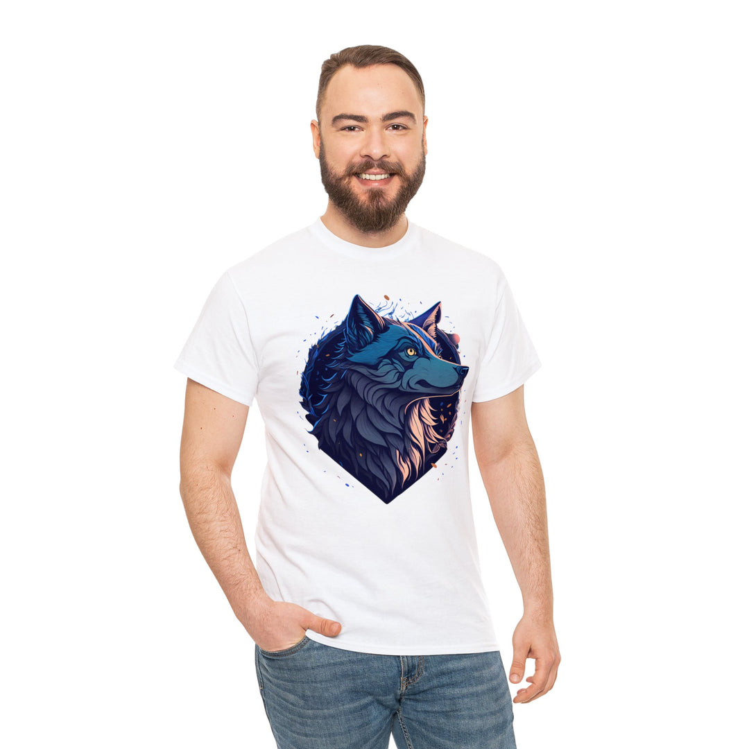 Lone Wolf Majesty T-shirt - Vibrant Wilderness