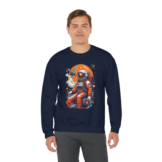 Retro Astronaut Unisex Sweatshirt - Wave Fusions