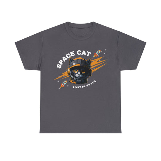 Space Cat Astronaut T-Shirt - Lost In Space