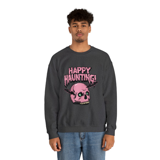 Happy Haunting Unisex Heavy Blend™ Crewneck Sweatshirt - Wave Fusions