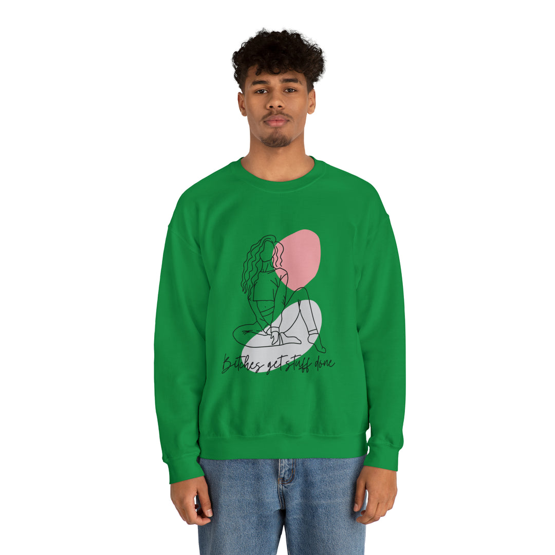 Line Art Unisex Heavy Blend™ Crewneck Sweatshirt - Wave Fusions